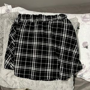 Shein plaid mini skirt